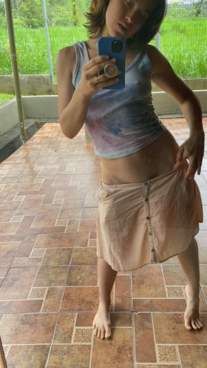 Showing Off This Petite Body In Front Of The Mirror